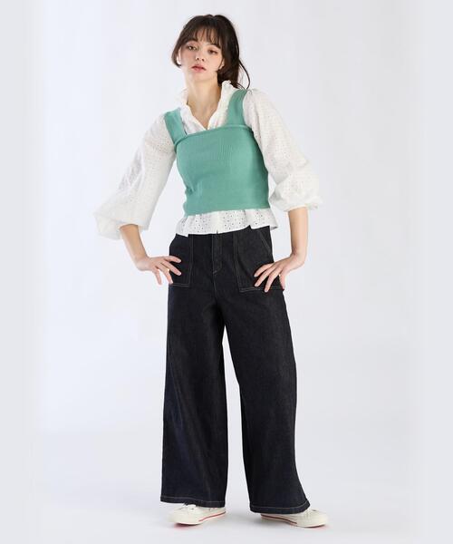 To b. by agnes b.(トゥービーバイアニエスベー)の「コットンフラワーレースブラウス(シャツ/ブラウス・レディース・ホワイト・38/36/40)」の5枚目の写真