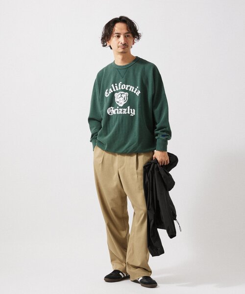 Russell Athletic(ラッセルアスレティック)の「RUSSELL ATHLETIC / ラッセル アスレティック 別注 プリントスウェット(スウェット・メンズ・ブラック系その他/イエロー系その他/ワイン/グリーン系その他/ダークブルー・MEDIUM/LARGE)」の8枚目の写真