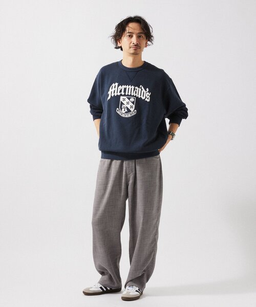 Russell Athletic(ラッセルアスレティック)の「RUSSELL ATHLETIC / ラッセル アスレティック 別注 プリントスウェット(スウェット・メンズ・ブラック系その他/イエロー系その他/ワイン/グリーン系その他/ダークブルー・MEDIUM/LARGE)」の9枚目の写真
