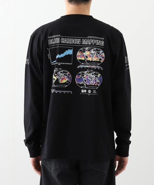 JOURNAL STANDARD（ジャーナルスタンダード）の「SPACE AVAILABLE BLUE CARBON MAPPING LONG（Tシャツ/カットソー・メンズ・ブラック・LARGE）」の6枚目の写真