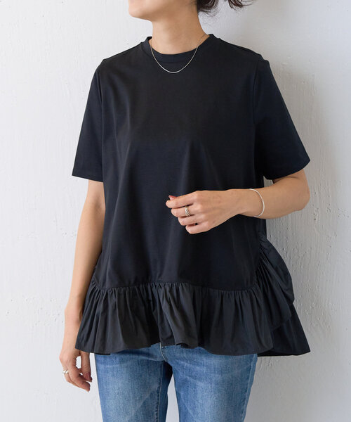 セール】ギャザーペプラムTee（Tシャツ/カットソー）｜BEARDSLEY