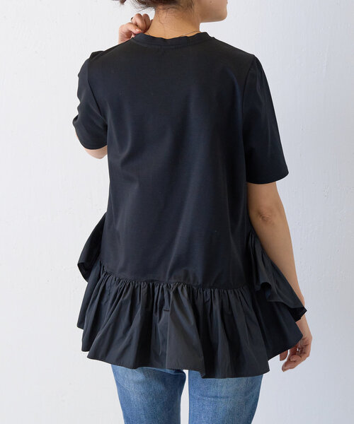 BEARDSLEY / ビアズリー ギャザーペプラムTee ギャザーペプラムTee（Tシャツ/カットソー）｜BEARDSLEY