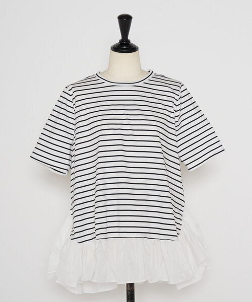 現在完売人気品　ビアズリー ギャザーぺプラムＴｅｅ ギャザーペプラムTee（Tシャツ/カットソー）｜BEARDSLEY