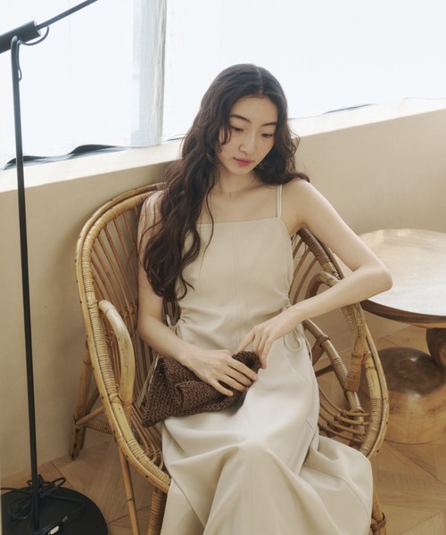 REMOON（リムーン）の「ギャザーキャミワンピース（ワンピース・レディース・チェック/ナチュラル・FREE）」の15枚目の写真