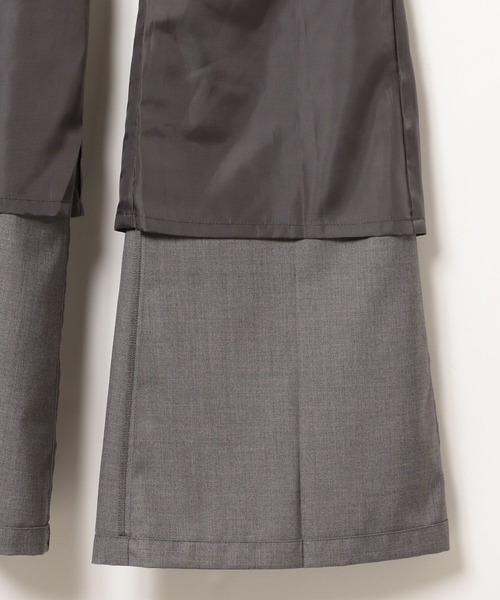 PAGEBOY（ページボーイ）の「フレアスラックスパンツ（スラックス・レディース・ブラック/グレー・FREE）」の14枚目の写真