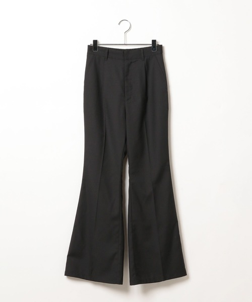 PAGEBOY（ページボーイ）の「フレアスラックスパンツ（スラックス・レディース・ブラック/グレー・FREE）」の12枚目の写真