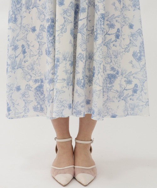 ASTORIA ODIER（アストリアオディール）の「花柄リボンタイワンピース（ワンピース・レディース・ブルー/ライトグレー・SMALL/MEDIUM）」の19枚目の写真