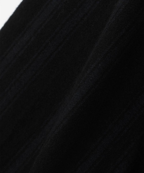 LAD MUSICIAN(ラッドミュージシャン)の「COTTON FLANNEL STRIPE BIG SHIRT(シャツ/ブラウス・メンズ・ブラック・44/42/46)」の3枚目の写真