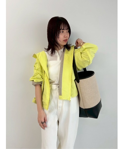 Mila Owen(ミラオーウェン)の「【ウォッシャブル】シアーポロニット(ニット/セーター・レディース・ブラック/ホワイト/ゴールド/ミント・0/1)」の22枚目の写真