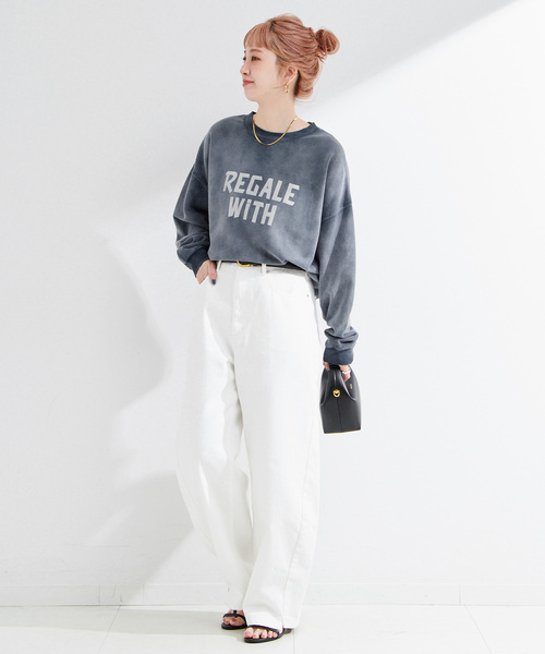 B.C STOCK（ベーセーストック）の「アソートカラーロゴスウェット（スウェット・レディース・イエロー/ネイビー/レッド/チャコールグレー・FREE）」の14枚目の写真