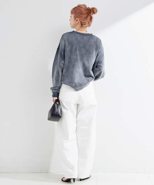 B.C STOCK（ベーセーストック）の「アソートカラーロゴスウェット（スウェット・レディース・イエロー/ネイビー/レッド/チャコールグレー・FREE）」の16枚目の写真