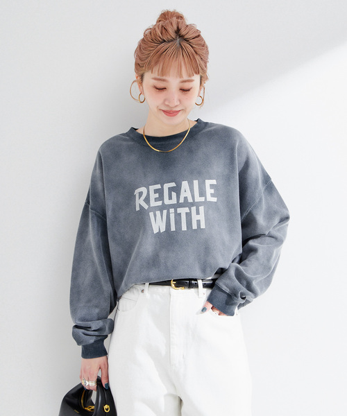 B.C STOCK（ベーセーストック）の「アソートカラーロゴスウェット（スウェット・レディース・イエロー/ネイビー/レッド/チャコールグレー・FREE）」の17枚目の写真