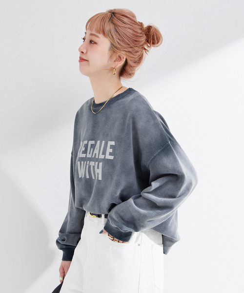 B.C STOCK（ベーセーストック）の「アソートカラーロゴスウェット（スウェット・レディース・イエロー/ネイビー/レッド/チャコールグレー・FREE）」の18枚目の写真