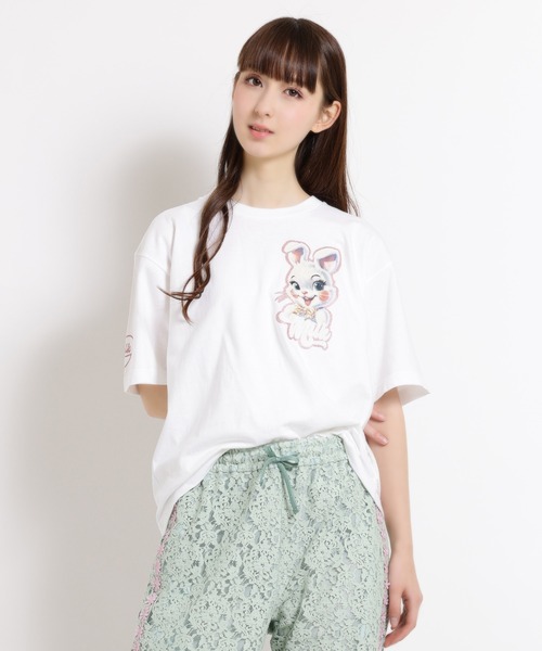 MILK(ミルク)の「Easter Bunny Tシャツ(Tシャツ/カットソー・レディース・B/A/C/D・FREE)」の2枚目の写真