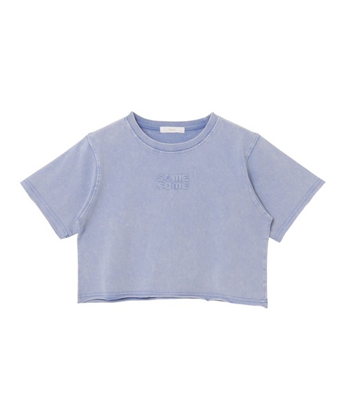 Freesia by andme(フリージアバイアンドミー)の「ヴィンテージ加工ロゴミニTシャツ(Tシャツ/カットソー・レディース・キナリ/ブルー/グレー・M)」の21枚目の写真