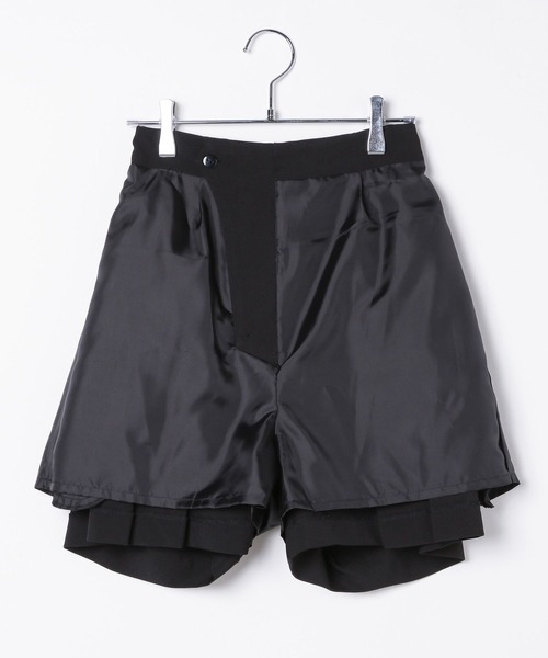 Cider◆ハイウエスト プリーツ ショートパンツ【送料込み】 セール】ハイウエストプリーツショートパンツ（その他パンツ