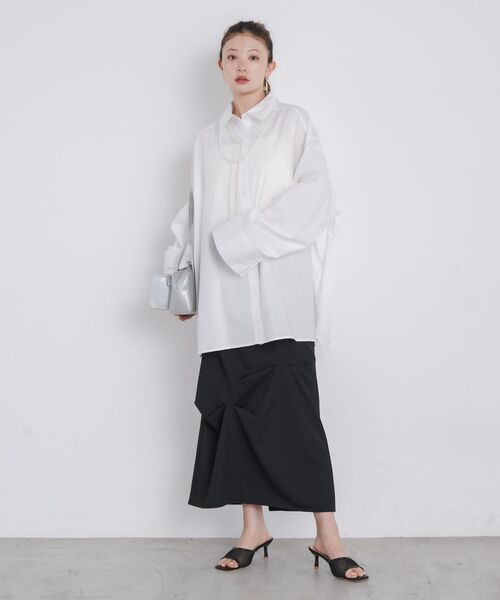 kivi（キヴィ）の「Huge shirts（シャツ/ブラウス・レディース・ライトブルー/オフホワイト/ライトピンク・FREE）」の5枚目の写真