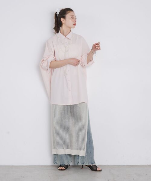 kivi（キヴィ）の「Huge shirts（シャツ/ブラウス・レディース・ライトブルー/オフホワイト/ライトピンク・FREE）」の13枚目の写真