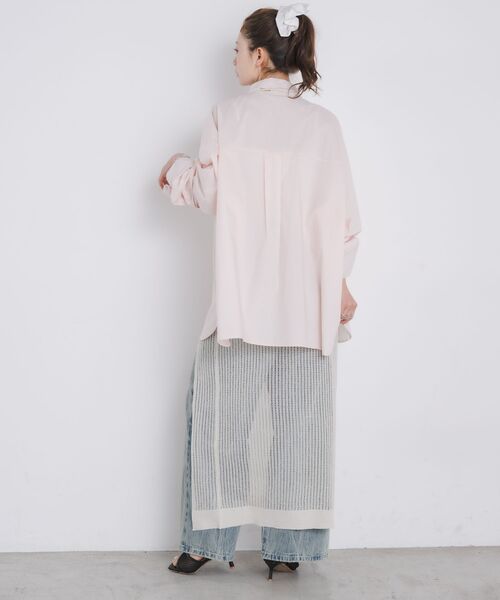 kivi（キヴィ）の「Huge shirts（シャツ/ブラウス・レディース・ライトブルー/オフホワイト/ライトピンク・FREE）」の14枚目の写真