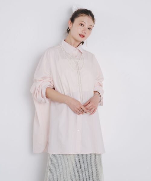 kivi（キヴィ）の「Huge shirts（シャツ/ブラウス・レディース・ライトブルー/オフホワイト/ライトピンク・FREE）」の15枚目の写真