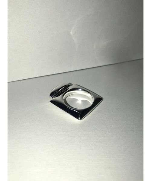 Htage（テージ）の「【Htage】Square at stone ring（リング・レディース・グリーン・FREE）」の5枚目の写真