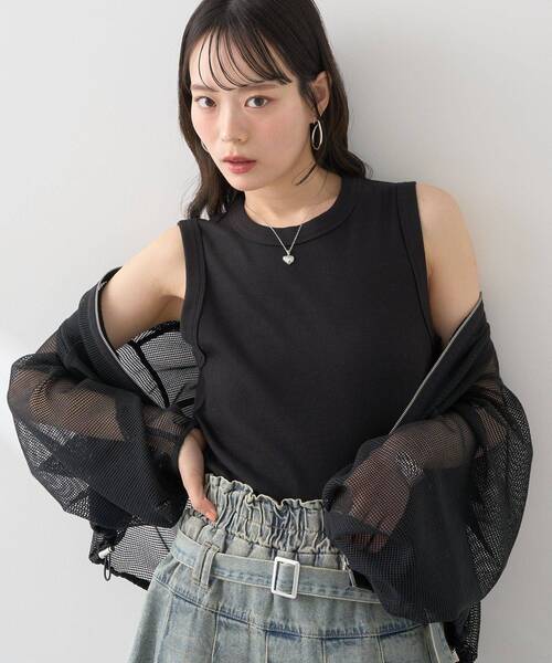 earth music&ecology(アースミュージックアンドエコロジー)の「【ステンレス】ハートモチーフネックレス(ネックレス・レディース・ゴールド/シルバー・FREE)」の7枚目の写真