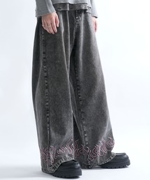 Starting Over | wide curved denim pants/ワイド カーブ デニムパンツ(デニムパンツ)