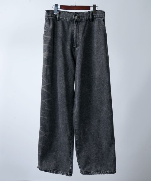 セール】wide curved denim pants/ワイド カーブ デニムパンツ