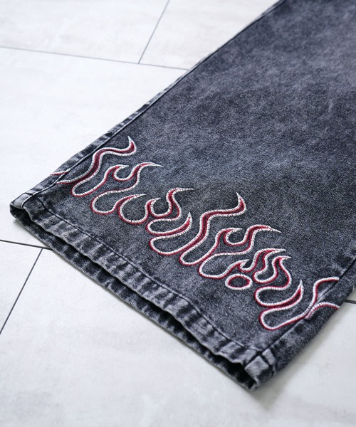 Starting Over(スターティングオーバー)の「wide curved denim pants/ワイド カーブ デニムパンツ(デニムパンツ・メンズ・ブラック系その他4/ブラック/ブラック系その他2/ブラック系その他/ブラック系その他3/ブラック系その他5・M/L)」の9枚目の写真