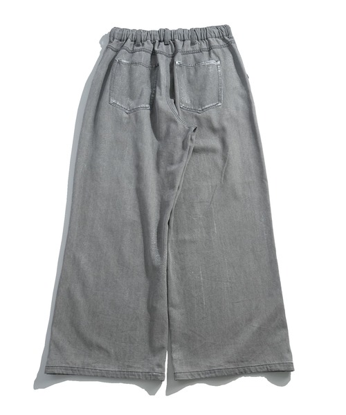セール】wide curved denim pants/ワイド カーブ デニムパンツ（デニム