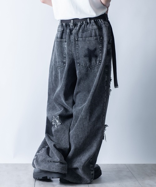 Starting Over(スターティングオーバー)の「wide curved denim pants/ワイド カーブ デニムパンツ(デニムパンツ・メンズ・ブラック系その他4/ブラック/ブラック系その他2/ブラック系その他/ブラック系その他3/ブラック系その他5・M/L)」の21枚目の写真