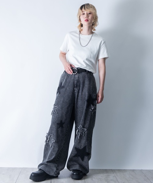 Starting Over(スターティングオーバー)の「wide curved denim pants/ワイド カーブ デニムパンツ(デニムパンツ・メンズ・ブラック系その他4/ブラック/ブラック系その他2/ブラック系その他/ブラック系その他3/ブラック系その他5・M/L)」の22枚目の写真