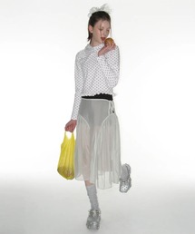 crank クランクDot Frill Hoodie ドットフリルフーディー