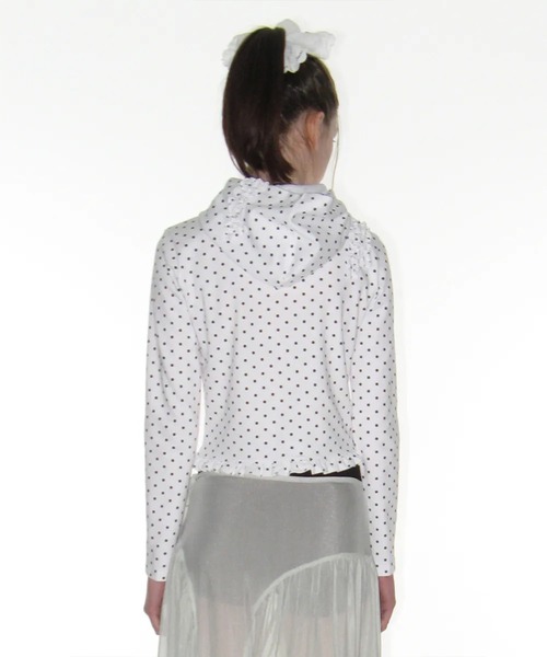 crank クランク　Dot Frill Hoodie ドットフリルフーディー crank クランクDot Frill Hoodie ドットフリルフーディー