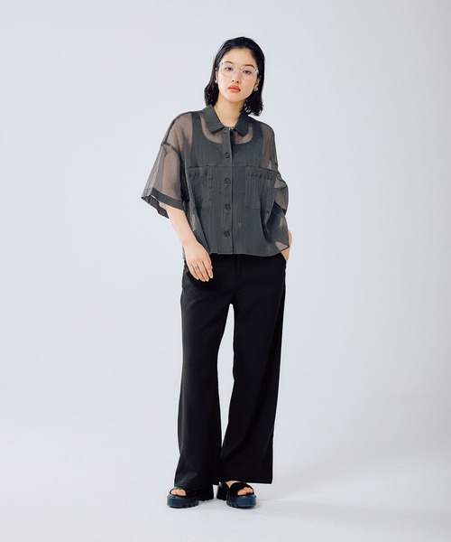 LEPSIM(レプシィム)の「セミフレアパンツ 453402(その他パンツ・レディース・ブラック/グレー/ベージュ・MEDIUM/LARGE)」の19枚目の写真