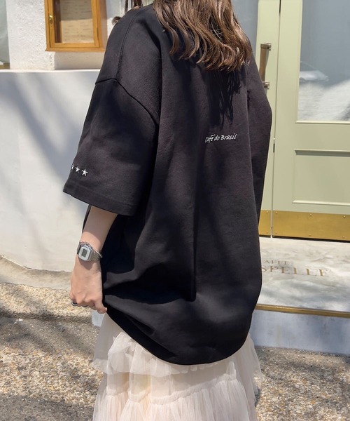 ATHLETA（アスレタ）の「［ athleta ］ビッグシルエットTシャツ（Tシャツ/カットソー・レディース・ブラック/オフホワイト・L/M）」の2枚目の写真