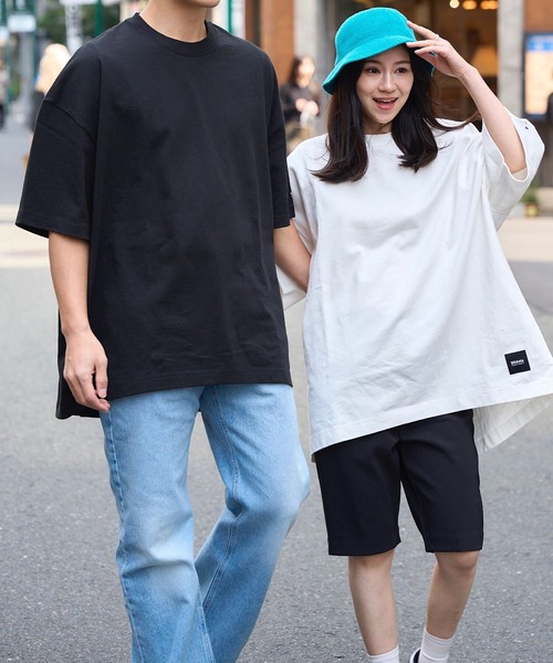 ATHLETA（アスレタ）の「［ athleta ］ビッグシルエットTシャツ（Tシャツ/カットソー・レディース・ブラック/オフホワイト・L/M）」の6枚目の写真