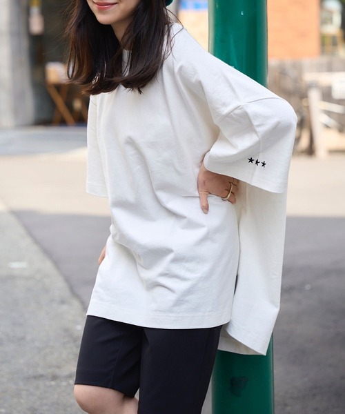 ATHLETA（アスレタ）の「［ athleta ］ビッグシルエットTシャツ（Tシャツ/カットソー・レディース・ブラック/オフホワイト・L/M）」の10枚目の写真