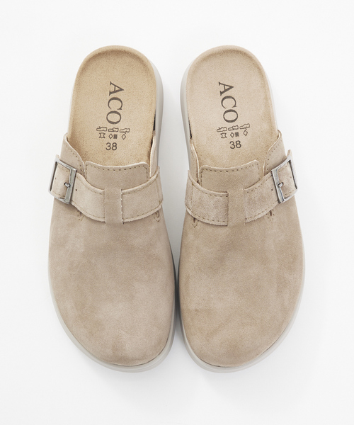 collex(コレックス)の「【ACO SHOES/アコシューズ】 クロッグサンダル(サンダル・レディース・ベージュ/ブラウン・36/37/38)」の9枚目の写真