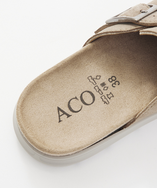 collex(コレックス)の「【ACO SHOES/アコシューズ】 クロッグサンダル(サンダル・レディース・ベージュ/ブラウン・36/37/38)」の18枚目の写真