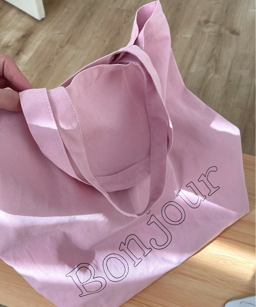Vipoa(ヴィポア)の「Bonjour logo tote(トートバッグ・レディース・レッド/ピンク/ホワイト/イエロー・FREE)」の19枚目の写真