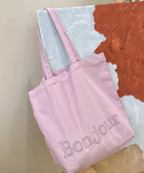 Vipoa(ヴィポア)の「Bonjour logo tote(トートバッグ・レディース・レッド/ピンク/ホワイト/イエロー・FREE)」の20枚目の写真