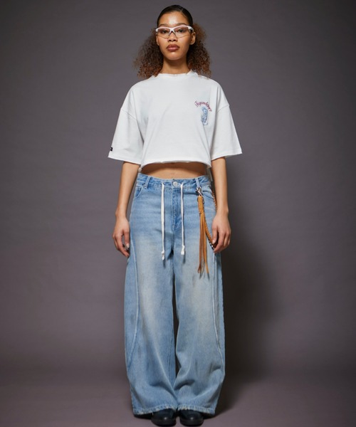 FIG&VIPER（フィグアンドバイパー）の「Bear MID T（Tシャツ/カットソー・レディース・ホワイト/ブラック/ライトピンク・FREE）」の8枚目の写真