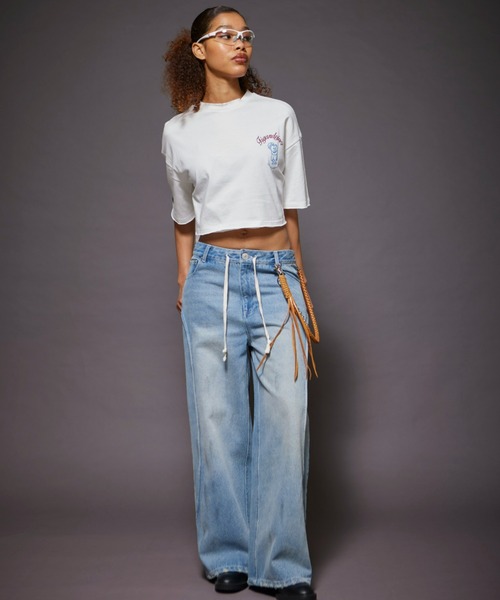 FIG&VIPER（フィグアンドバイパー）の「Bear MID T（Tシャツ/カットソー・レディース・ホワイト/ブラック/ライトピンク・FREE）」の16枚目の写真