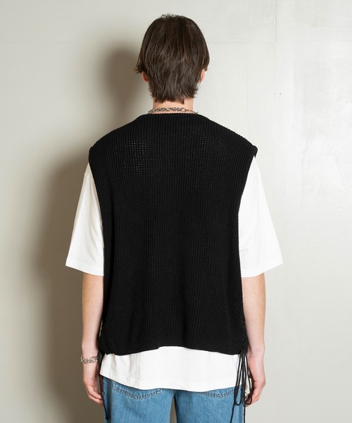 Forte（フォルテ）（フォルテ）の「West Side Modern Summer Mesh Vest/ウエストサイドモダンサマーメッシュベスト/ローゲージ/洗える（タンクトップ・メンズ・ブラウン/ブラック・LARGE/MEDIUM）」の15枚目の写真