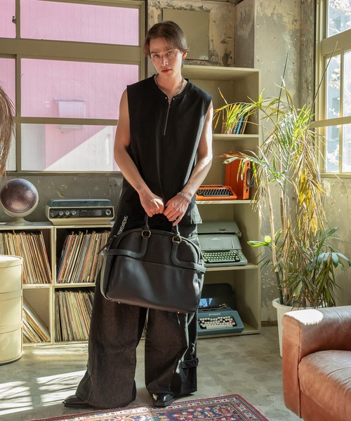 Forte（フォルテ）（フォルテ）の「West Side Modern Summer Mesh Vest/ウエストサイドモダンサマーメッシュベスト/ローゲージ/洗える（タンクトップ・メンズ・ブラウン/ブラック・LARGE/MEDIUM）」の5枚目の写真