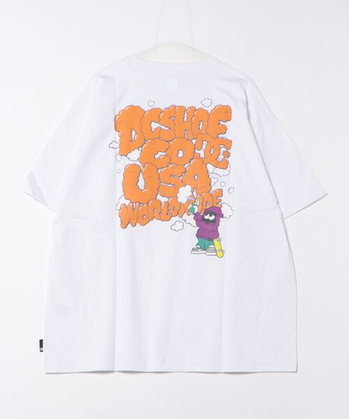DC SHOES(ディーシーシューズ)の「25 GF PAINT SS/DC半袖Tシャツ(Tシャツ/カットソー・メンズ・ブラック/ブラック×ピンク/グレー/ホワイト・MEDIUM/LARGE/X-LARGE)」の5枚目の写真