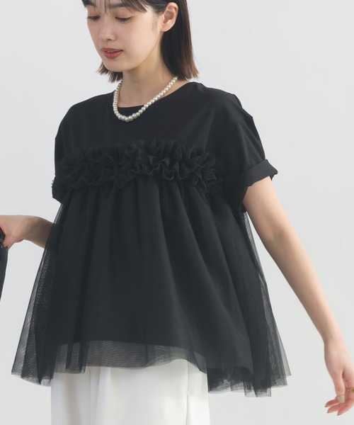 PICCIN PERLA(ピッチンペルラ)の「ティンカープルオーバー(Tシャツ/カットソー・レディース・ブラック/オフホワイト・M)」の13枚目の写真