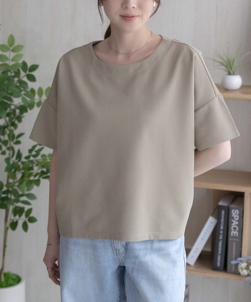 NAVY(ネイビー)の「NAVY SARARI ミニワッフルスリットプルオーバー(Tシャツ/カットソー・レディース・グレー/ベージュ/ブラック・M/L)」の17枚目の写真