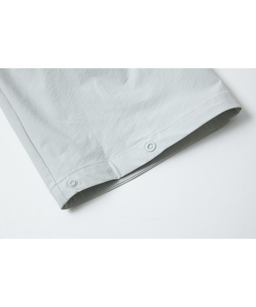 tageechita(タジチタ)の「【tageechita】UPF50+ バックドロスト クロップドシャツジャケット(ブルゾン・レディース・ライトブルーグレー/アイボリー・S/M)」の17枚目の写真